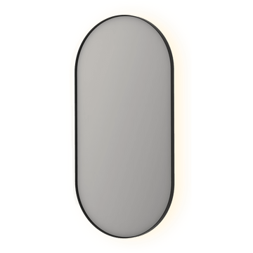 Bad&Design Spejle SP21 ovalt spejl i ramme med indirekte LED-belysning - 60x120