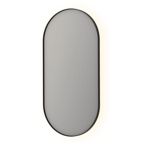 Bad&Design Spejle SP21 ovalt spejl i ramme med indirekte LED-belysning - 60x120