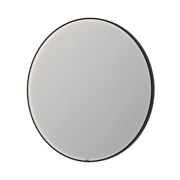 Bad&Design Spejle SP24 rundt spejl i ramme med direkte LED-belysning - 100x4x100