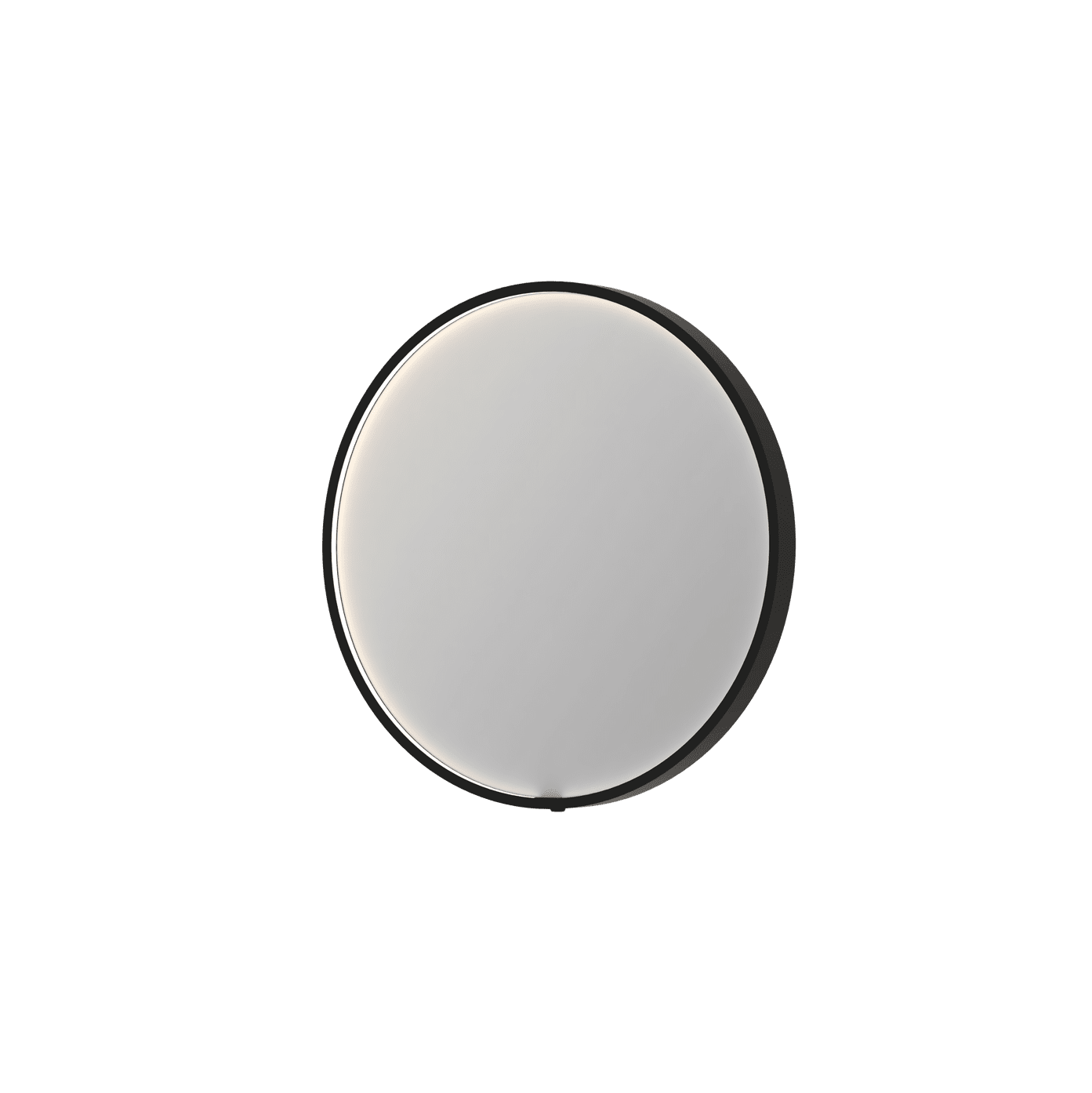 SP24 rundt spejl i ramme med direkte LED-belysning - 60x4x60 - børstet ...
