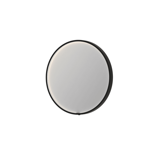 Bad&Design Spejle SP24 rundt spejl i ramme med direkte LED-belysning - 60x4x60