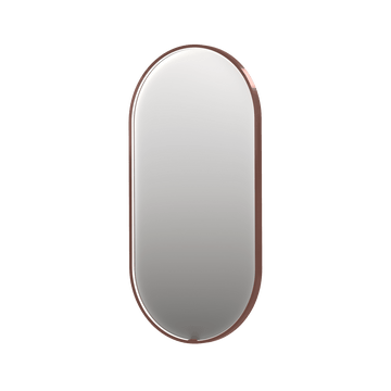 Bad&Design Spejle SP28 ovalt spejl med direkte LED i børstet kobber - 50x4x100
