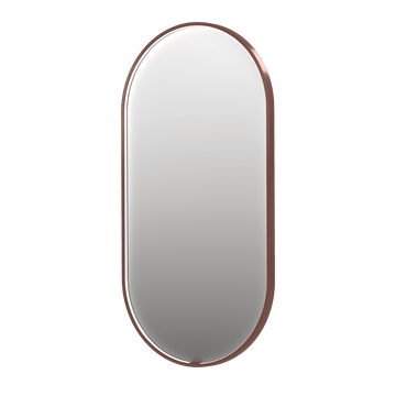 Bad&Design Spejle SP28 ovalt spejl med direkte LED i børstet kobber - 60x4x120