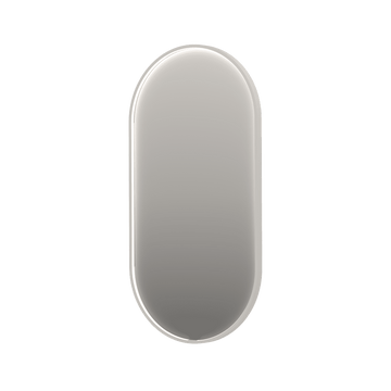 Bad&Design Spejle SP28 ovalt spejl med direkte LED i mathvid - 50x4x100