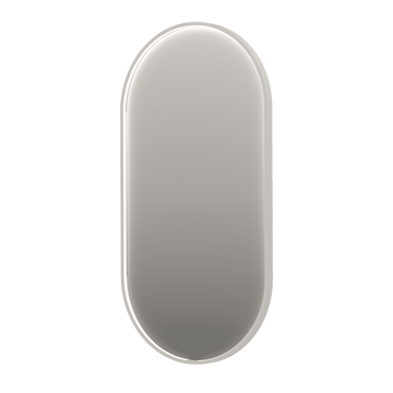 Bad&Design Spejle SP28 ovalt spejl med direkte LED i mathvid - 60x4x120
