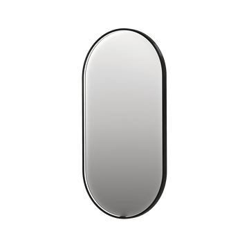 Bad&Design Spejle SP28 ovalt spejl med direkte LED i matsort - 50x4x100