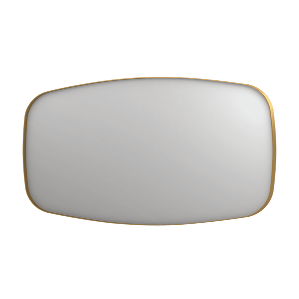 Bad&Design Spejle SP29 superellipse spejl i ramme i børstet mat guld - 160x4x80