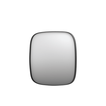 Bad&Design Spejle SP29 superellipse spejl i ramme i børstet metal sort - 60x4x60