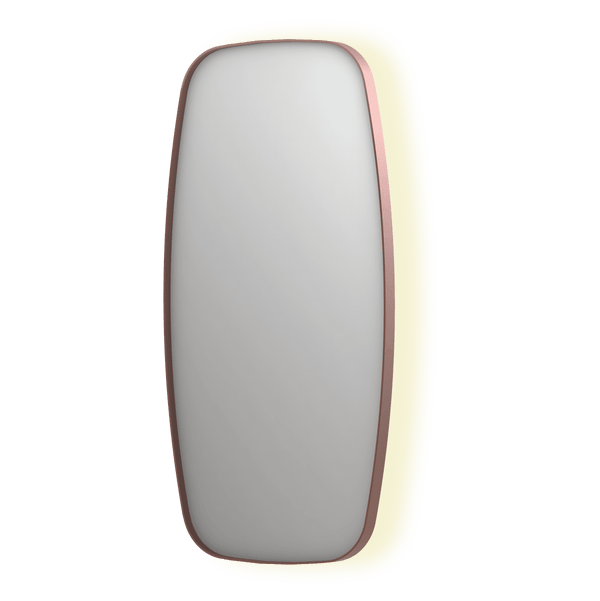 Bad&Design Spejle SP30 superellipse spejl med indirekte LED i børstet kobber - 100x4x100