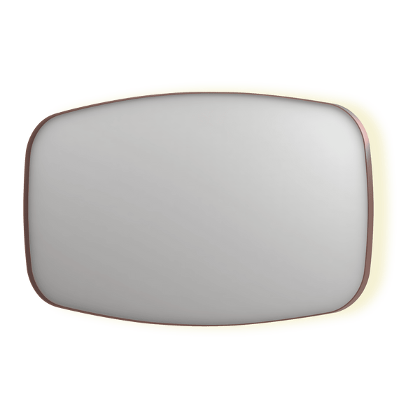 Bad&Design Spejle SP30 superellipse spejl med indirekte LED i børstet kobber - 140x4x80