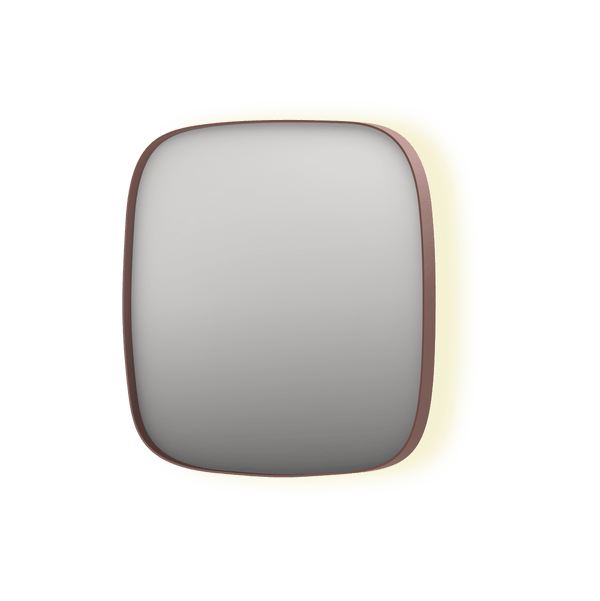 Bad&Design Spejle SP30 superellipse spejl med indirekte LED i børstet kobber - 50x4x100