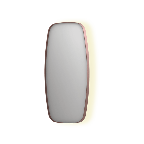 Bad&Design Spejle SP30 superellipse spejl med indirekte LED i børstet kobber - 80x4x80