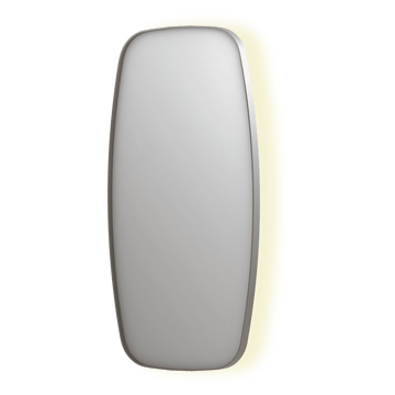 Bad&Design Spejle SP30 superellipse spejl med indirekte LED i børstet rustfri stål - 100x4x100