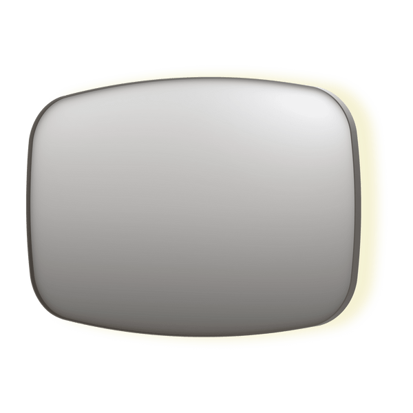 Bad&Design Spejle SP30 superellipse spejl med indirekte LED i børstet rustfri stål - 120x4x80