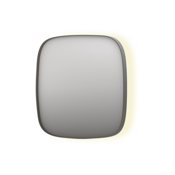 Bad&Design Spejle SP30 superellipse spejl med indirekte LED i børstet rustfri stål - 50x4x100