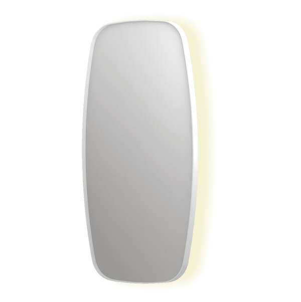 Bad&Design Spejle SP30 superellipse spejl med indirekte LED i mathvid - 100x4x100