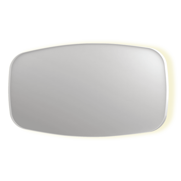 Bad&Design Spejle SP30 superellipse spejl med indirekte LED i mathvid - 160x4x80