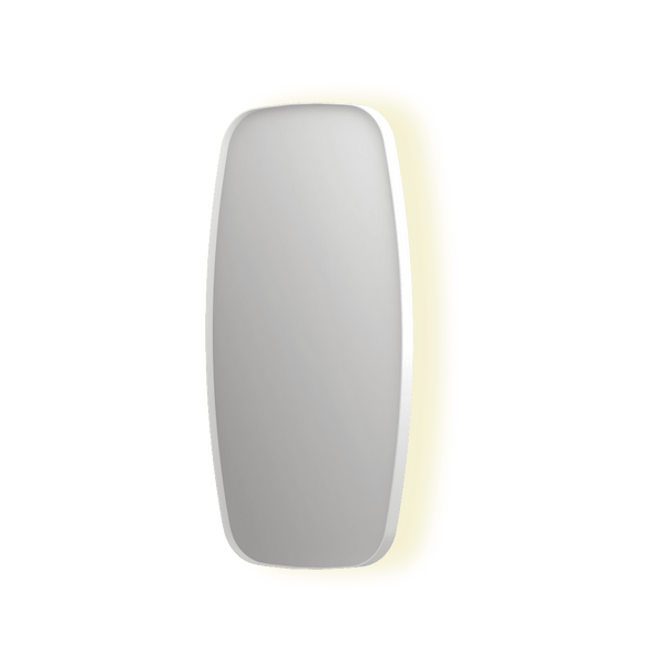 Bad&Design Spejle SP30 superellipse spejl med indirekte LED i mathvid - 80x4x80