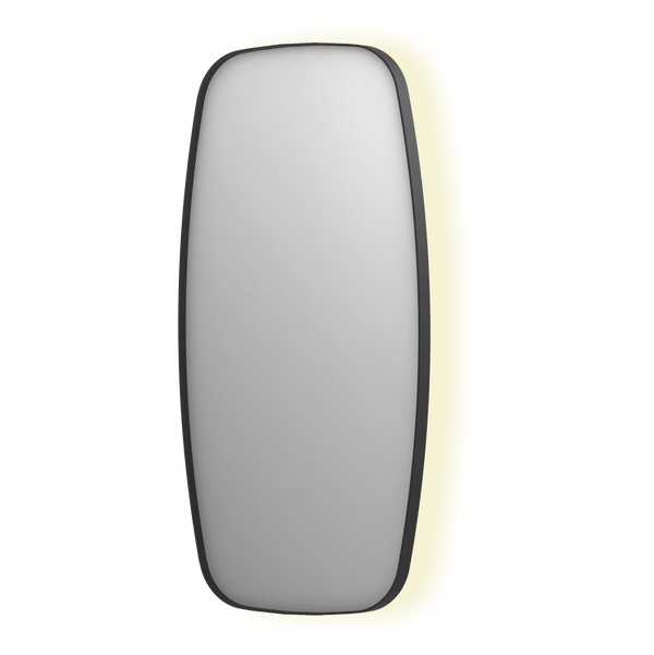 Bad&Design Spejle SP30 superellipse spejl med indirekte LED i matsort - 100x4x100