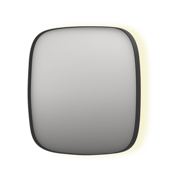 Bad&Design Spejle SP30 superellipse spejl med indirekte LED i matsort - 60x4x60