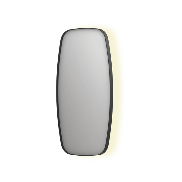 Bad&Design Spejle SP30 superellipse spejl med indirekte LED i matsort - 80x4x80