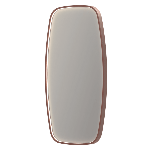 Bad&Design Spejle SP31 superellipse spejl med direkte LED i børstet kobber - 100x4x100