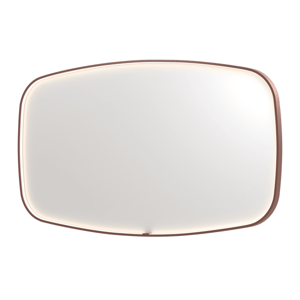 Bad&Design Spejle SP31 superellipse spejl med direkte LED i børstet kobber - 140x4x80
