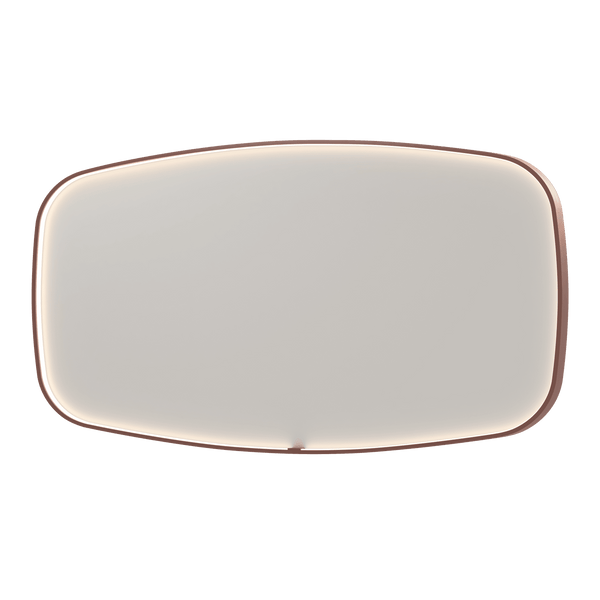 Bad&Design Spejle SP31 superellipse spejl med direkte LED i børstet kobber - 160x4x80