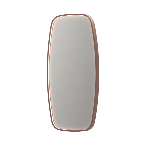 Bad&Design Spejle SP31 superellipse spejl med direkte LED i børstet kobber - 80x4x80