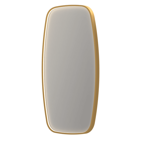 Bad&Design Spejle SP31 superellipse spejl med direkte LED i børstet mat guld - 100x4x100