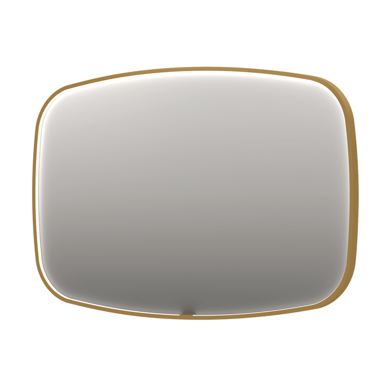 Bad&Design Spejle SP31 superellipse spejl med direkte LED i børstet mat guld - 120x4x80