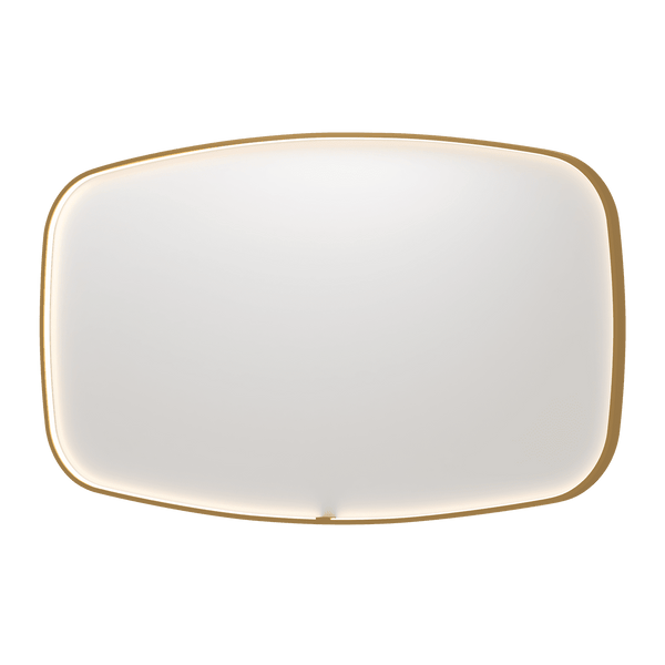 Bad&Design Spejle SP31 superellipse spejl med direkte LED i børstet mat guld - 140x4x80