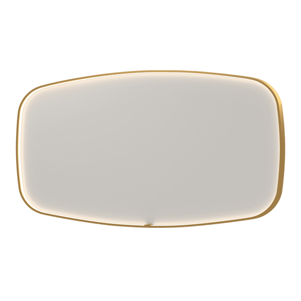 Bad&Design Spejle SP31 superellipse spejl med direkte LED i børstet mat guld - 160x4x80