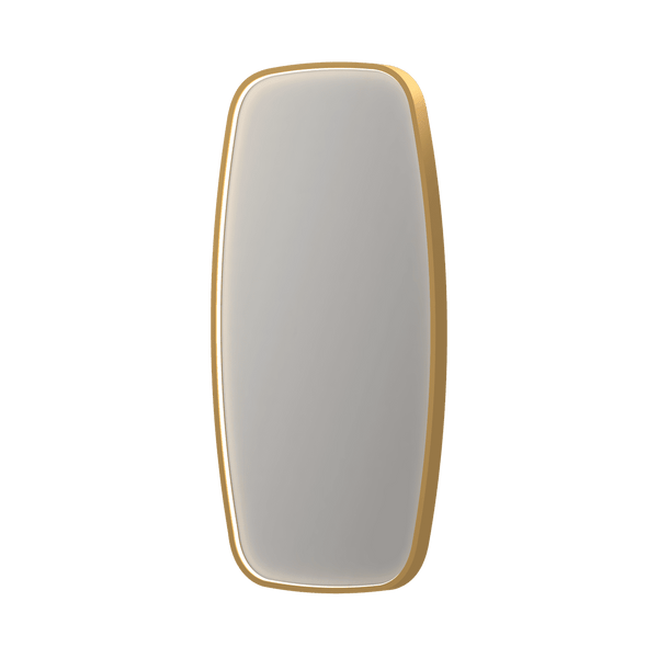 Bad&Design Spejle SP31 superellipse spejl med direkte LED i børstet mat guld - 80x4x80
