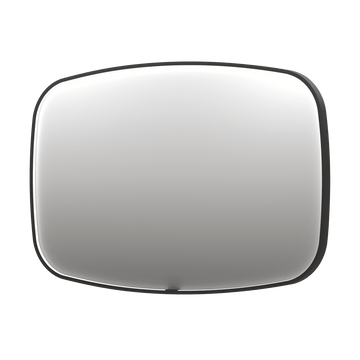 Bad&Design Spejle SP31 superellipse spejl med direkte LED i børstet metal sort - 120x4x80