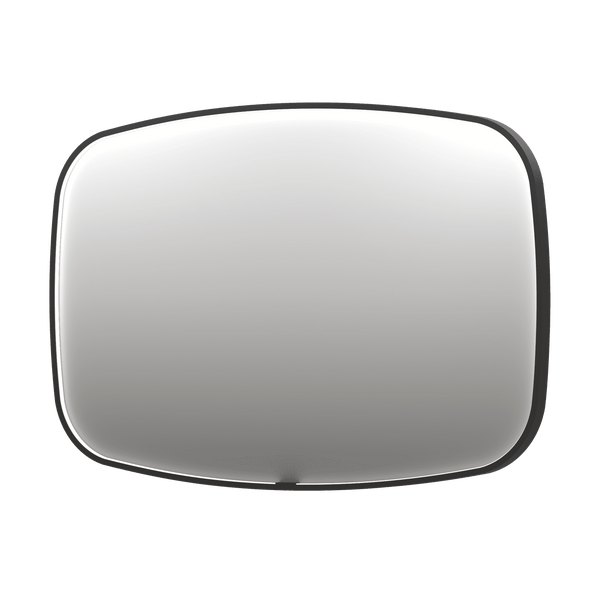 Bad&Design Spejle SP31 superellipse spejl med direkte LED i børstet metal sort - 120x4x80