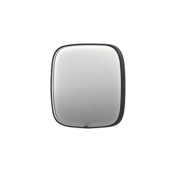 Bad&Design Spejle SP31 superellipse spejl med direkte LED i børstet metal sort - 40x4x80