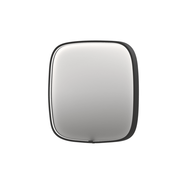 Bad&Design Spejle SP31 superellipse spejl med direkte LED i børstet metal sort - 50x4x100