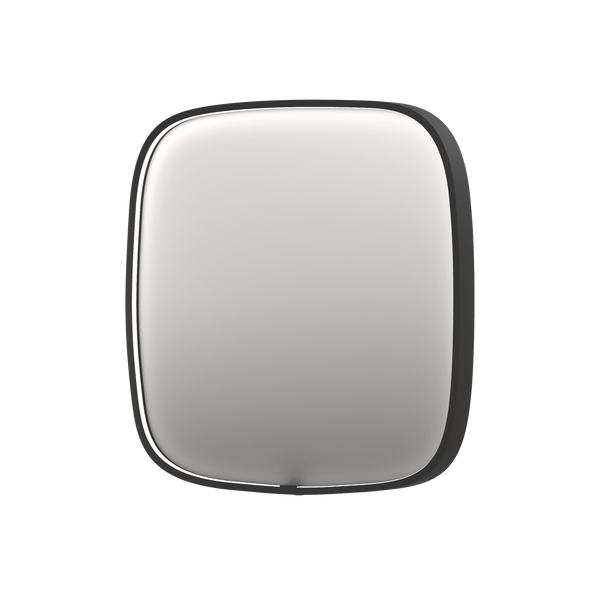 Bad&Design Spejle SP31 superellipse spejl med direkte LED i børstet metal sort - 60x4x60