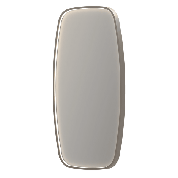 Bad&Design Spejle SP31 superellipse spejl med direkte LED i børstet rustfri stål - 100x4x100