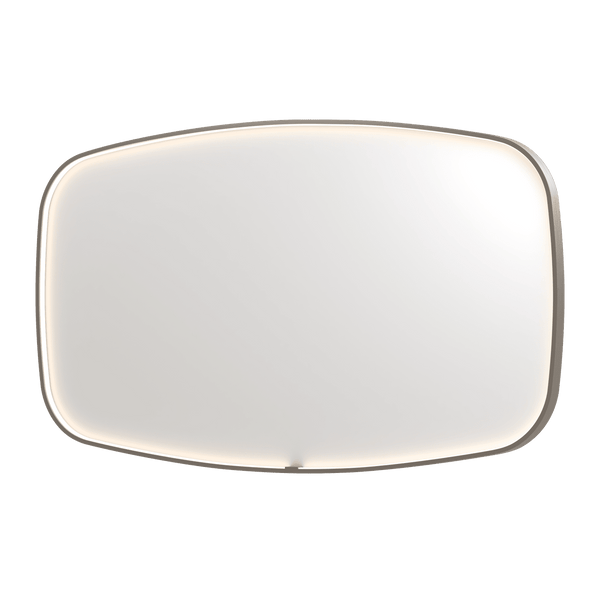 Bad&Design Spejle SP31 superellipse spejl med direkte LED i børstet rustfri stål - 140x4x80