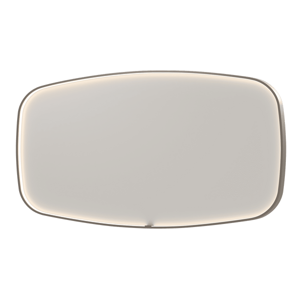 Bad&Design Spejle SP31 superellipse spejl med direkte LED i børstet rustfri stål - 160x4x80
