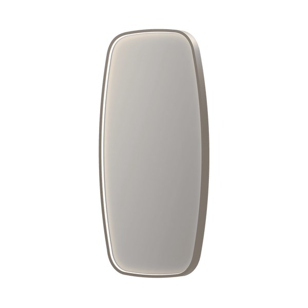 Bad&Design Spejle SP31 superellipse spejl med direkte LED i børstet rustfri stål - 80x4x80