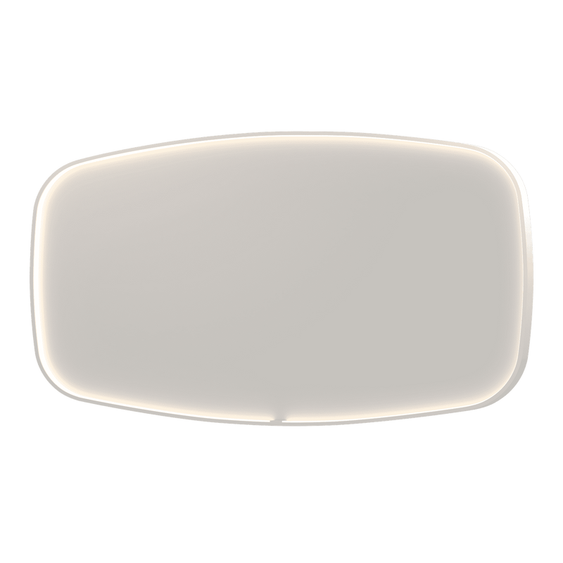 Bad&Design Spejle SP31 superellipse spejl med direkte LED i mathvid - 160x4x80