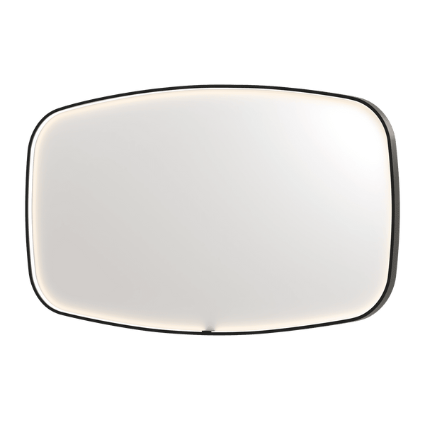 Bad&Design Spejle SP31 superellipse spejl med direkte LED i matsort - 140x4x80