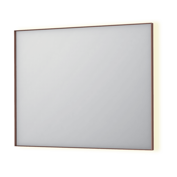 Bad&Design Spejle SP32 spejl med indirekte LED i børstet kobber - 100x4x80