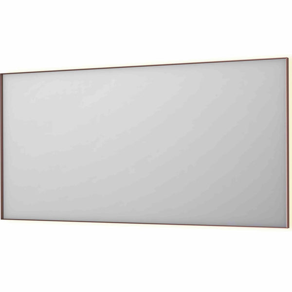 Bad&Design Spejle SP32 spejl med indirekte LED i børstet kobber - 160x4x80