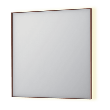 Bad&Design Spejle SP32 spejl med indirekte LED i børstet kobber - 80x4x80