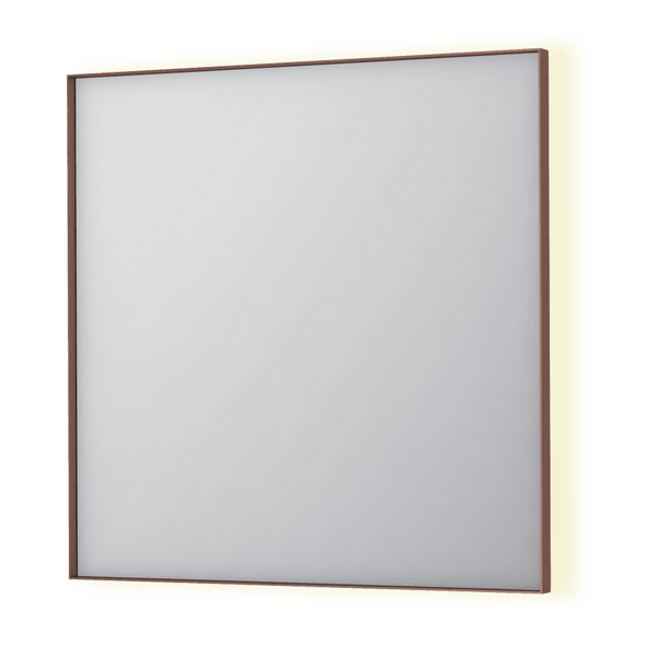 Bad&Design Spejle SP32 spejl med indirekte LED i børstet kobber - 80x4x80