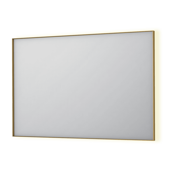 Bad&Design Spejle SP32 spejl med indirekte LED i børstet mat guld - 120x4x80